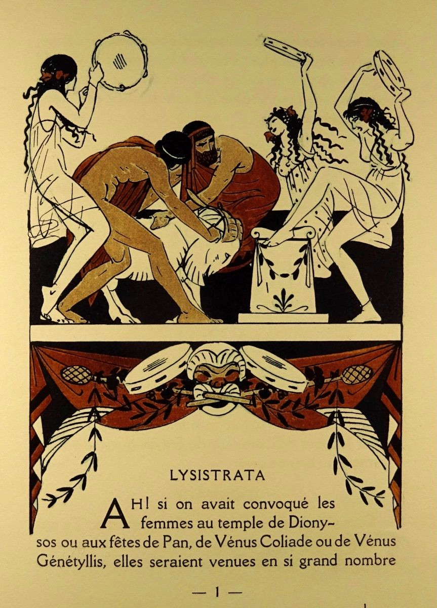 ARISTOPHANE - Lysistrata. Georges Briffaut, 1928. Illustré par Carlègle