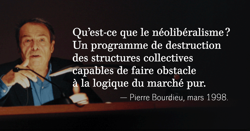 Bourdieu 1998 Qu'est-ce que le néolibéralisme