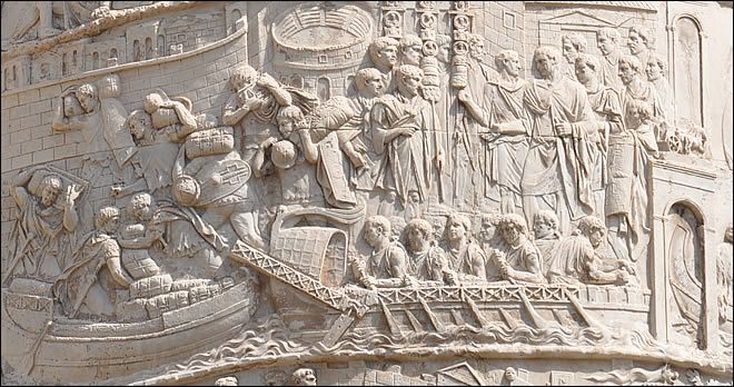 détails colonne de Trajan